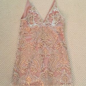 Free People beaded top with spaghetti straps